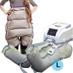 Аппарат прессотерапии и лимфодренажа LymphaNorm Control (пневмомассажёр) (чулки для ног размер L + шорты)