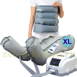 Аппарат прессотерапии и лимфодренажа LymphaNorm Control (пневмомассажёр) (чулки для ног размер XL + манжета для талии)