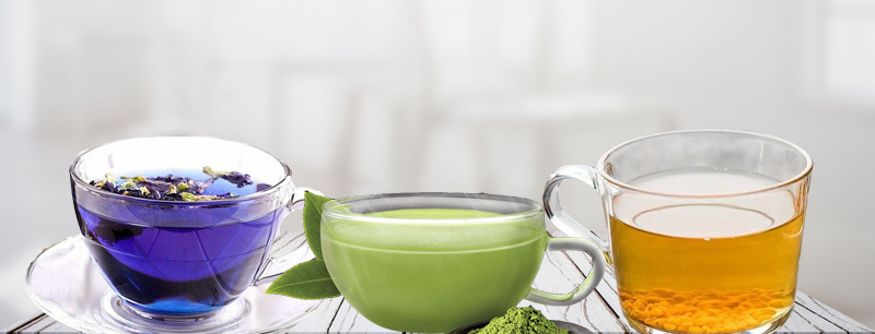 Здоровое питание Суперфуды / Чай для здоровья: Матча, Гречишный, Чанг Шу